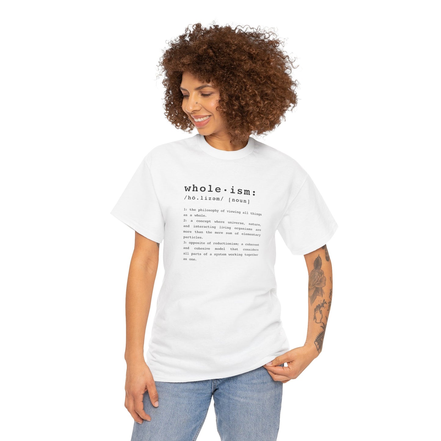 Wholism (Whole-ism)  |  Unisex 100% Cotton Heavy Tee, Light Colors