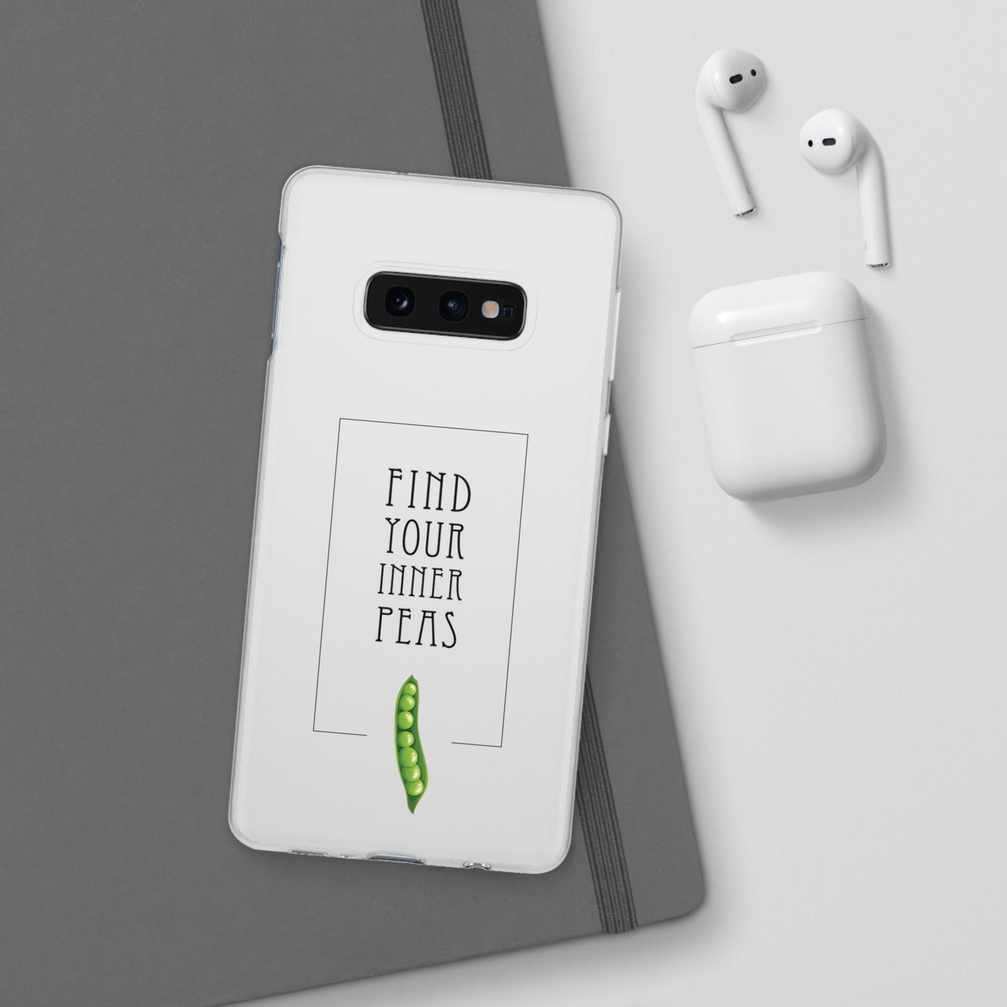 Find Your Inner Peas  |  Flexi Phone Case (Gift Packaging Available)