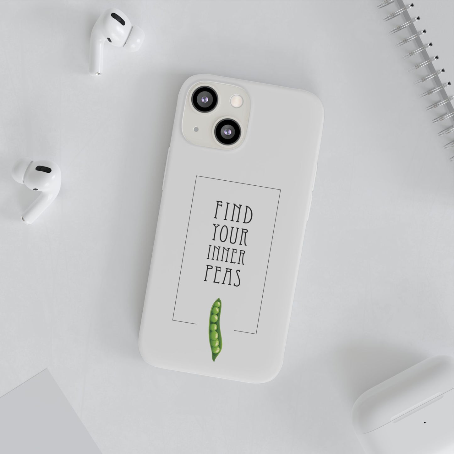 Find Your Inner Peas  |  Flexi Phone Case (Gift Packaging Available)