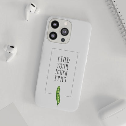 Find Your Inner Peas  |  Flexi Phone Case (Gift Packaging Available)