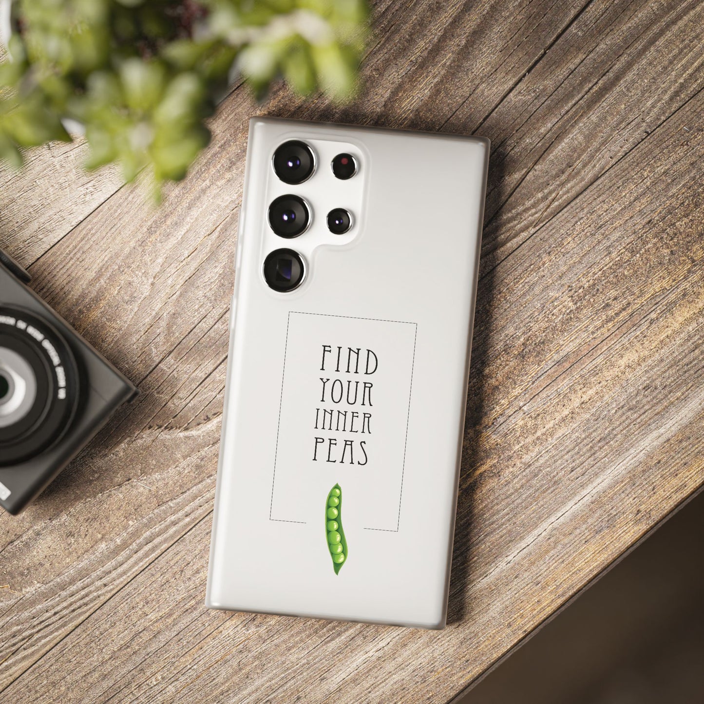 Find Your Inner Peas  |  Flexi Phone Case (Gift Packaging Available)