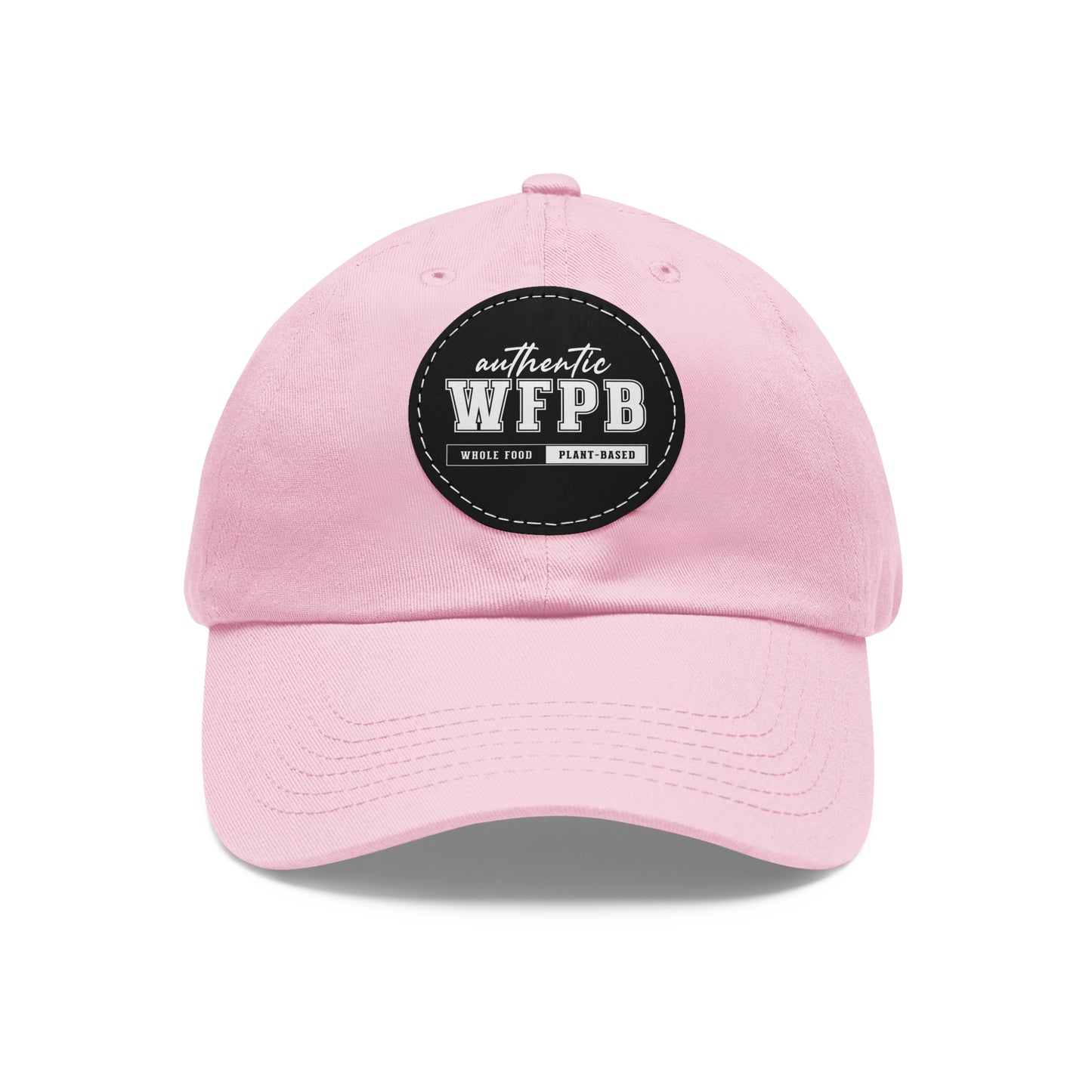 Authentic WFPB, Whole Food Plant-based  |  Cap with Vegan Leather Patch