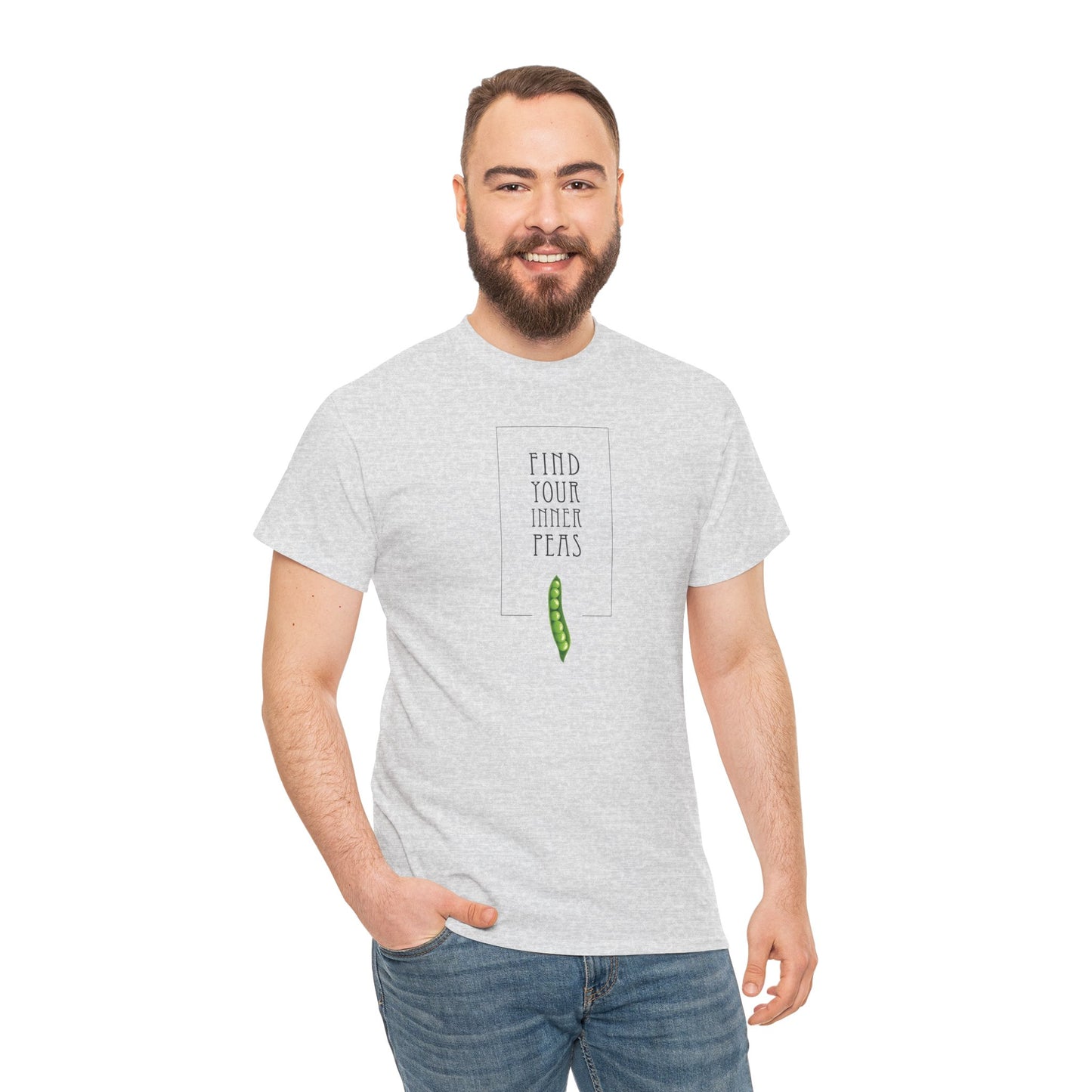 Find Your Inner Peas  |  Unisex 100% Heavy Cotton Tee