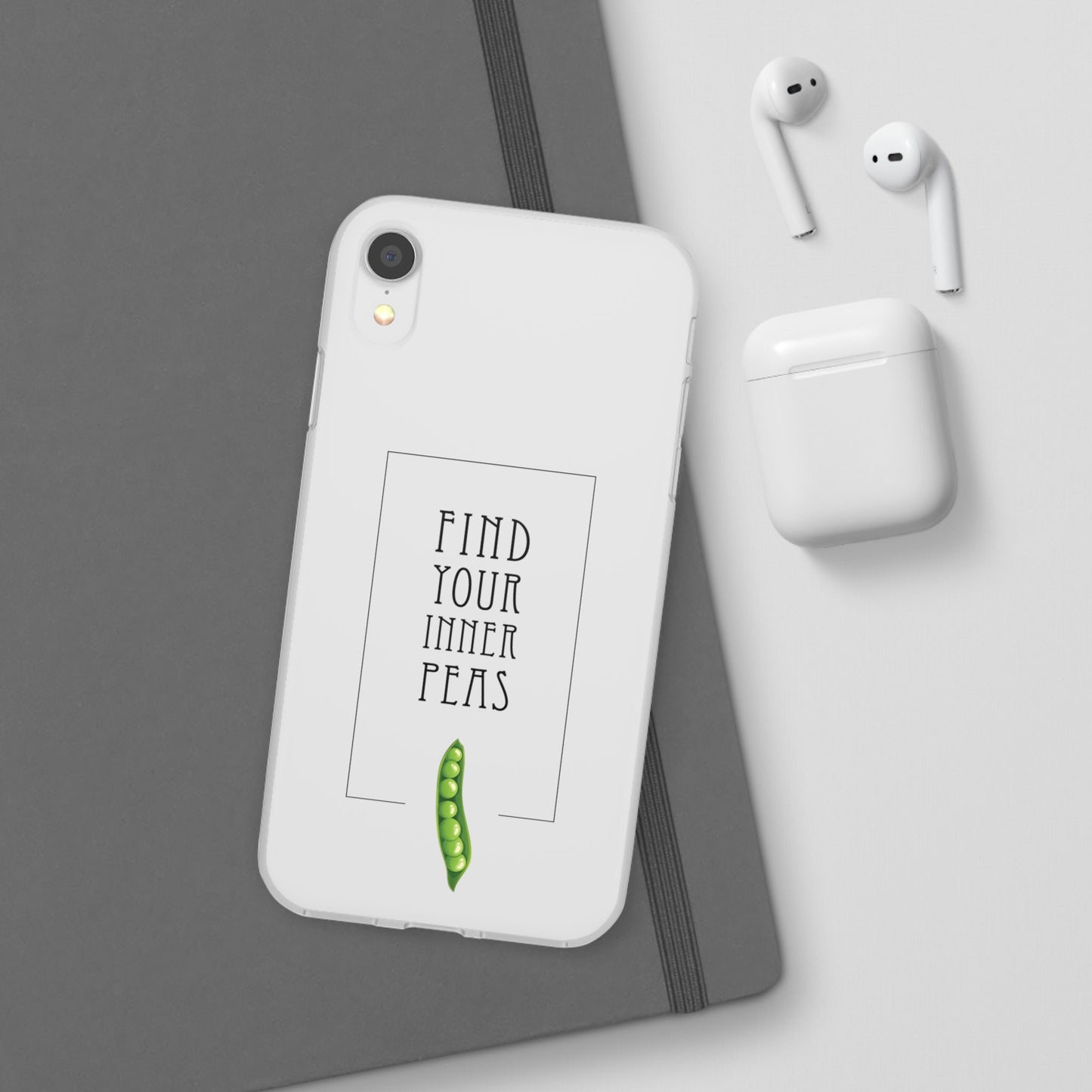 Find Your Inner Peas  |  Flexi Phone Case (Gift Packaging Available)