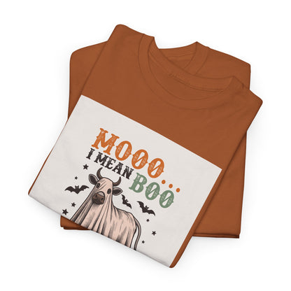 Moo... I mean Boo, Vegan Trick or Treat  |  100% Cotton Halloween Unisex Cotton Vegan Tee