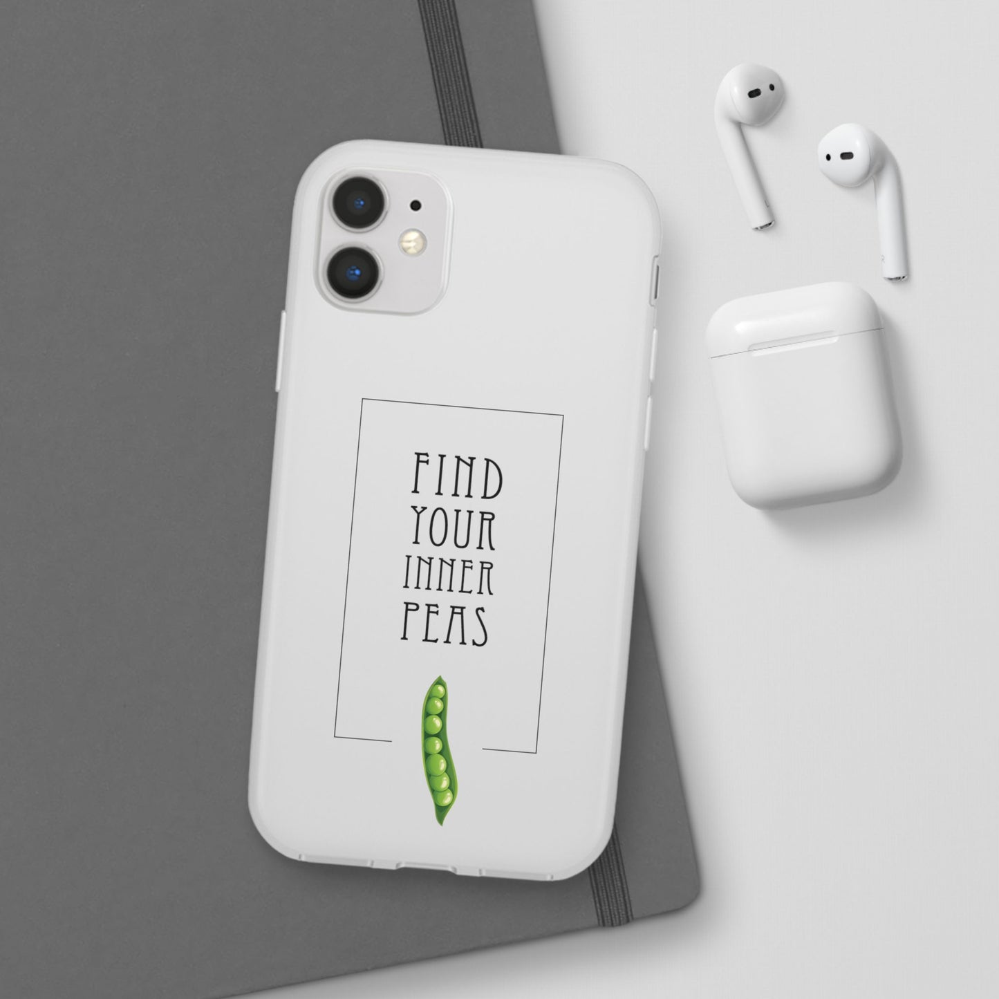 Find Your Inner Peas  |  Flexi Phone Case (Gift Packaging Available)