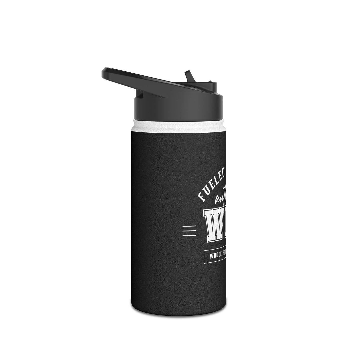 Fueled By Plants, Authentic WFPB  |  Stainless Steel Water Bottle, Standard Lid