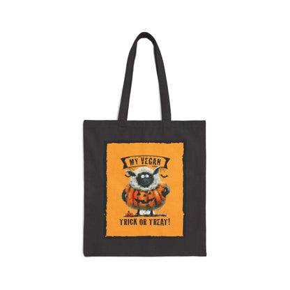 My Vegan Trick or Treat - Sheep  |  100% Cotton Bag for Trick or Treating