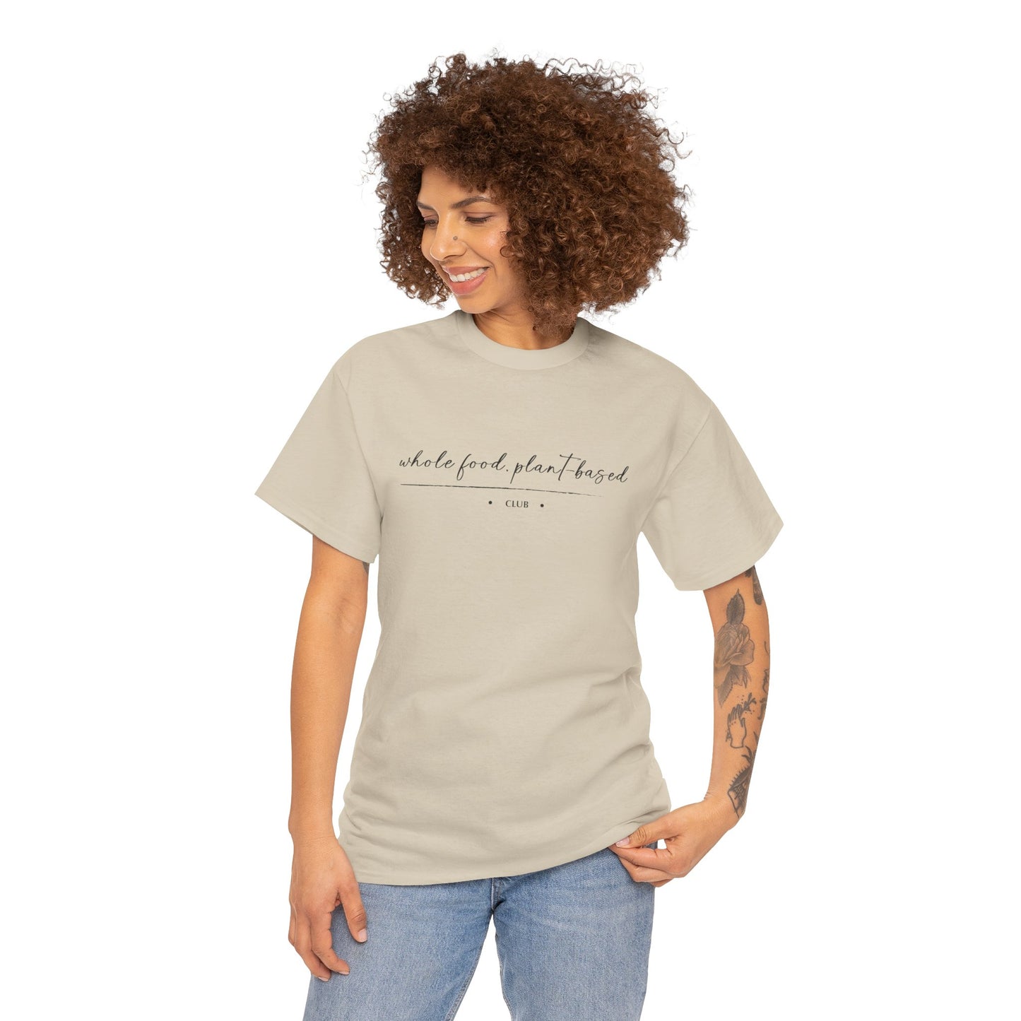 Whole Food, Plant-based Club  |  Unisex 100% Heavy Cotton Tee