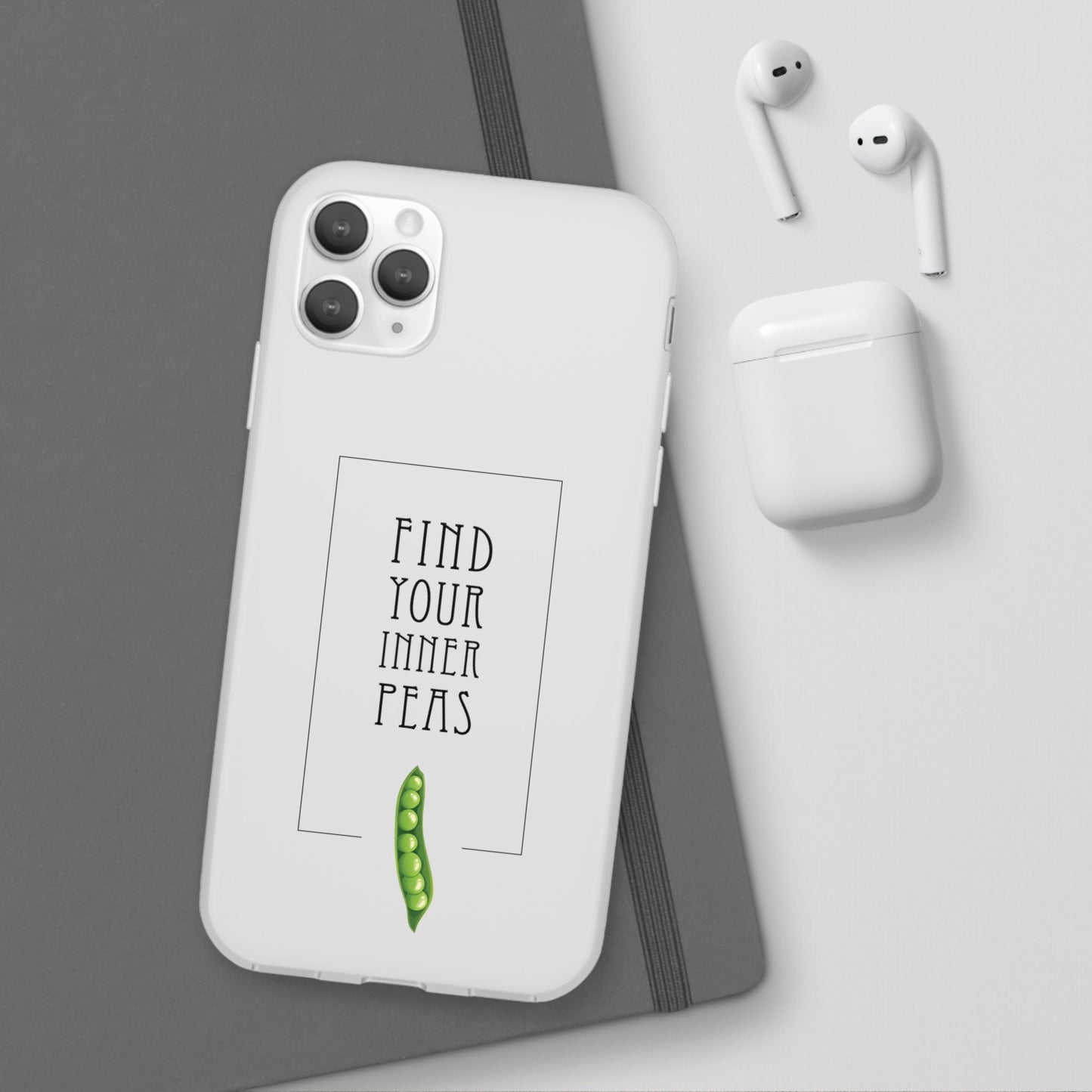 Find Your Inner Peas  |  Flexi Phone Case (Gift Packaging Available)