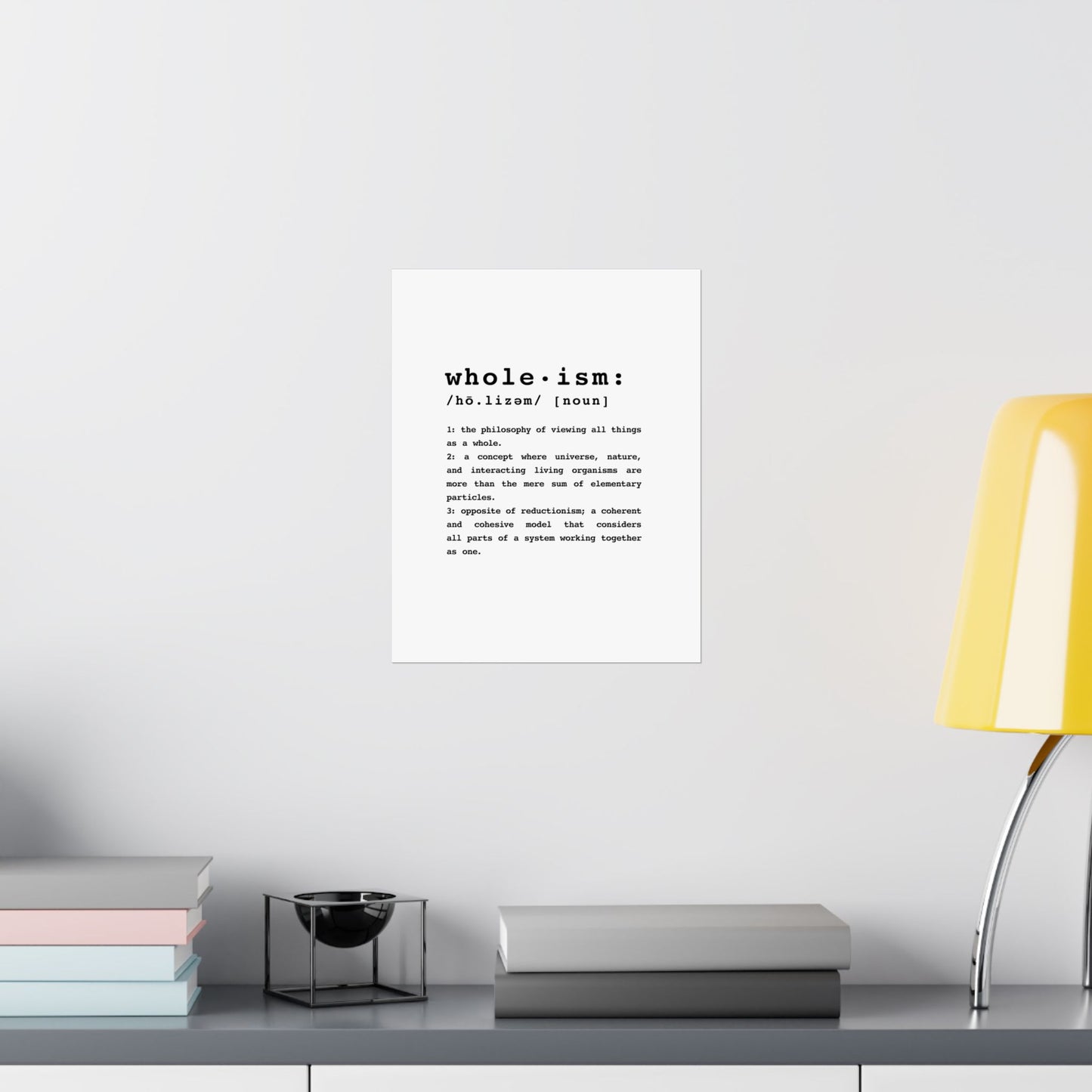 Wholism Premium Matte Vertical Poster  |  WFPB Inspiration Home Decor