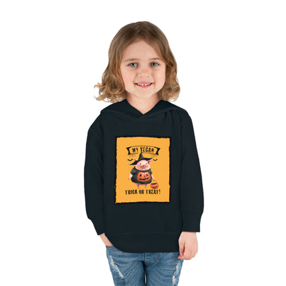 My Vegan Trick or Treat - Piglet  |  Toddler Pullover Fleece Hoodie