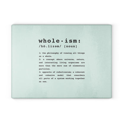 Wholism  |  Vegan Plant-based Glass Cutting Board