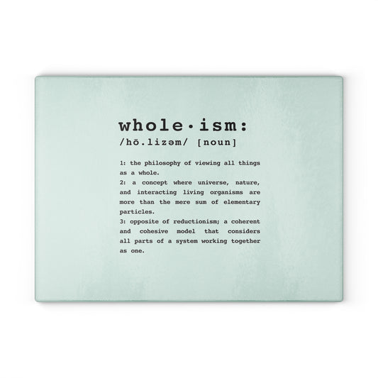 Wholism  |  Vegan Plant-based Glass Cutting Board