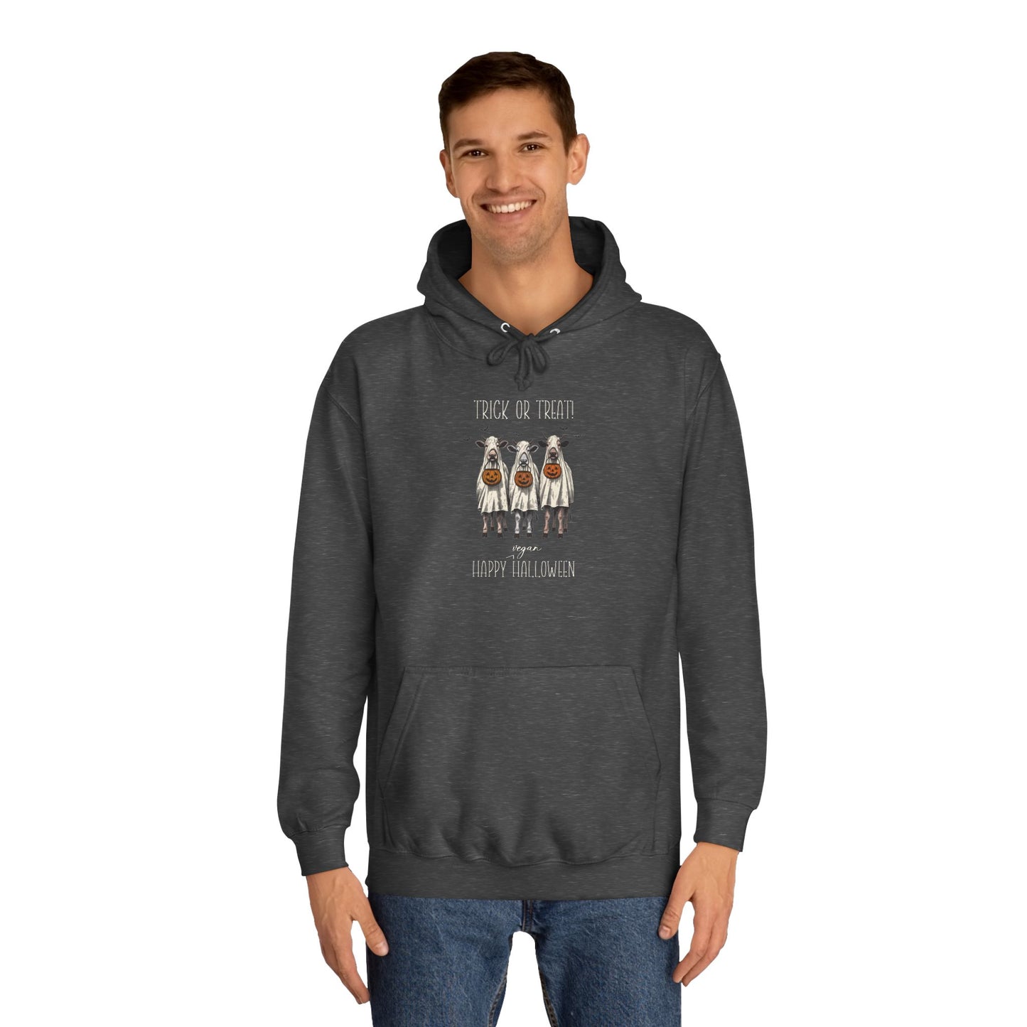 Trick or Treat, Happy Vegan Halloween  |  Halloween Vegan Unisex Hoodie