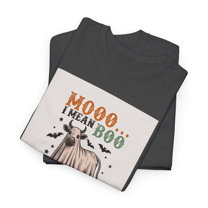 Moo... I mean Boo, Vegan Trick or Treat  |  100% Cotton Halloween Unisex Cotton Vegan Tee