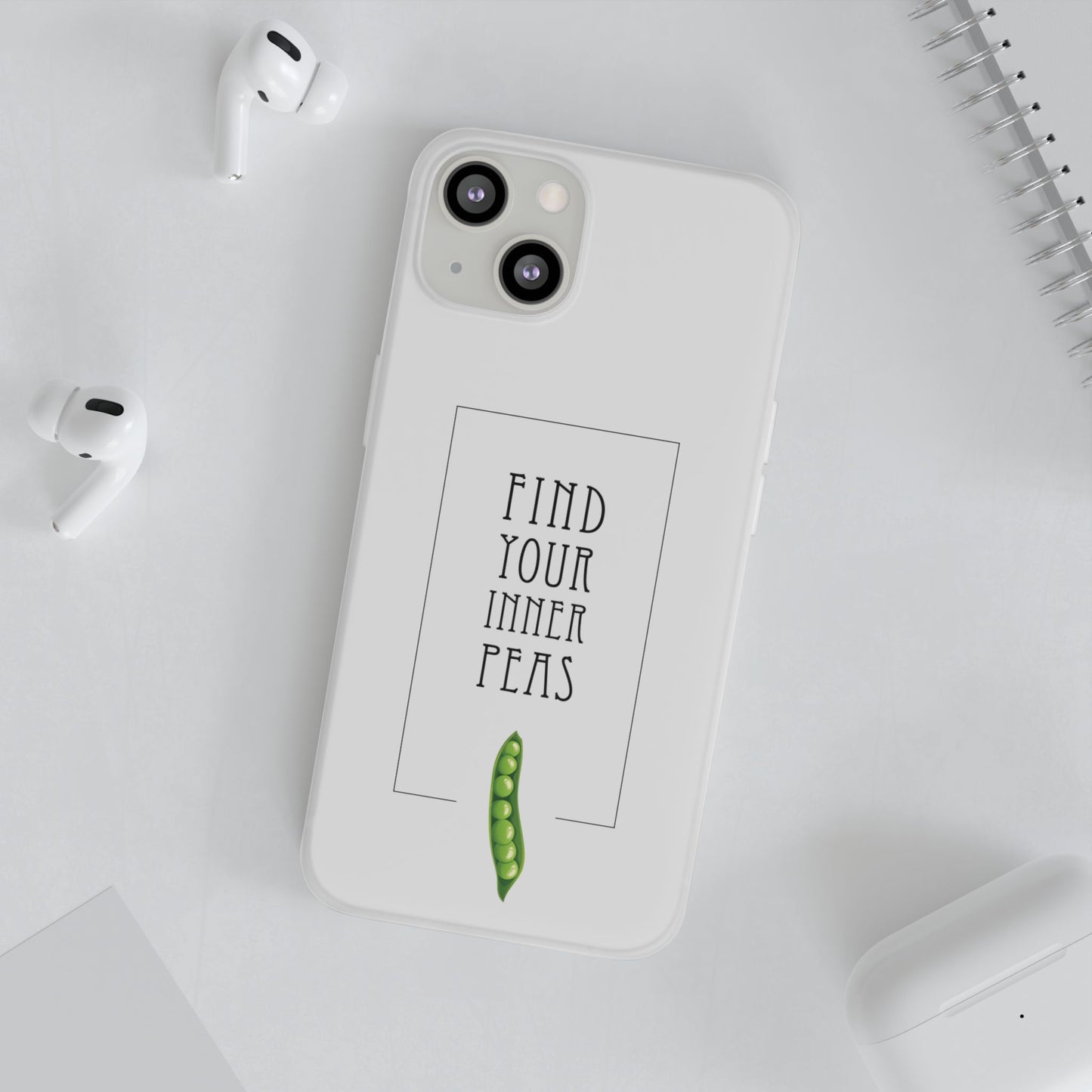 Find Your Inner Peas  |  Flexi Phone Case (Gift Packaging Available)