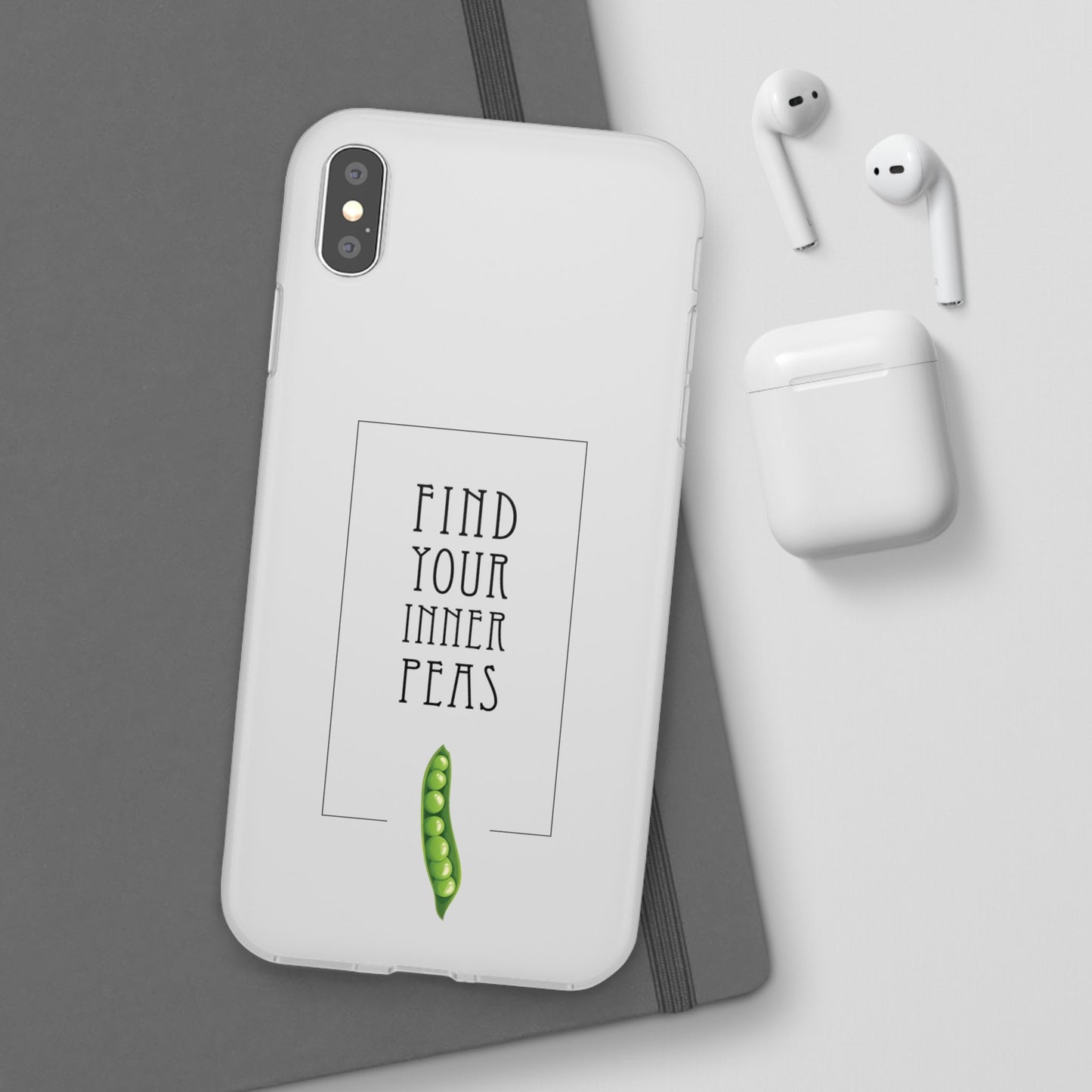 Find Your Inner Peas  |  Flexi Phone Case (Gift Packaging Available)