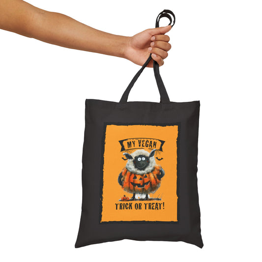 My Vegan Trick or Treat - Sheep  |  100% Cotton Bag for Trick or Treating